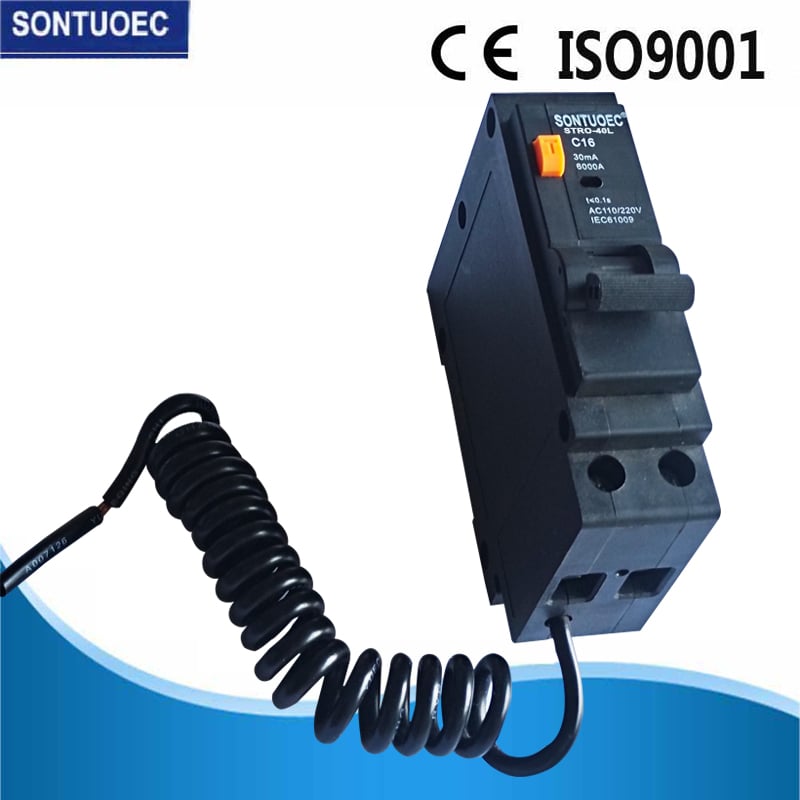 Single Phase Plug-in RCBO Circuit Breaker 1p+N Pole