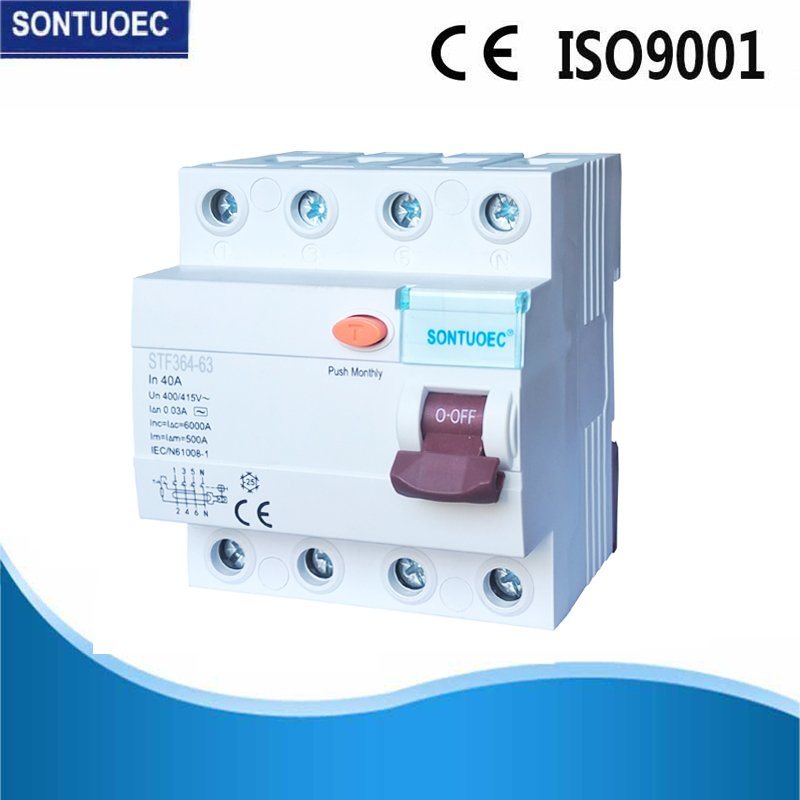 2p 4p Residual Current Circuit Breaker RCCB, RCD