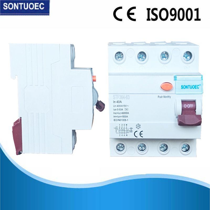 2p 4p Residual Current Circuit Breaker RCCB, RCD