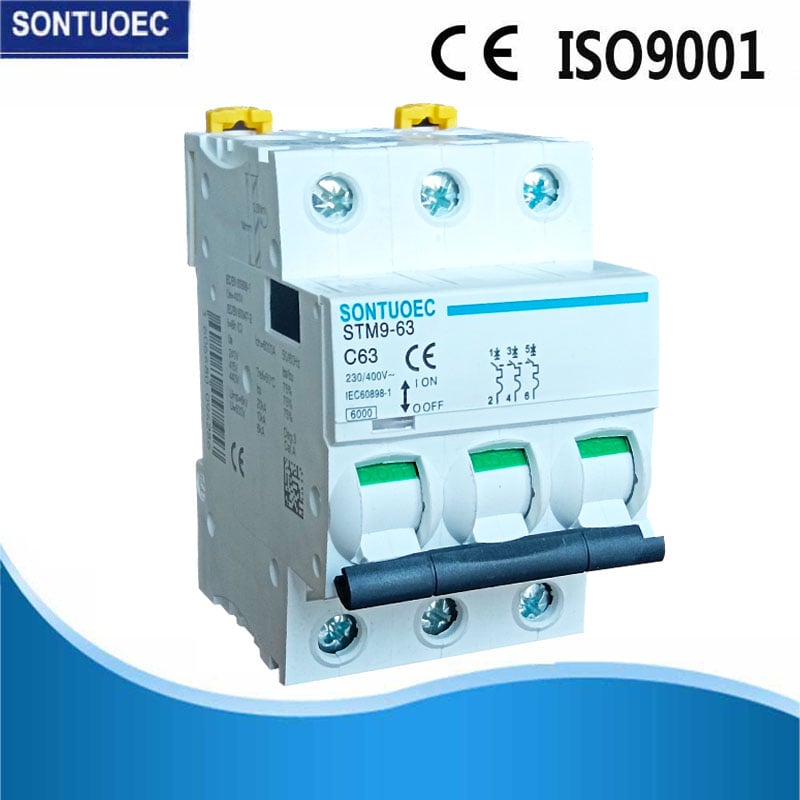 Brand IC65n Series Miniature Circuit Breaker 6ka 63A MCB