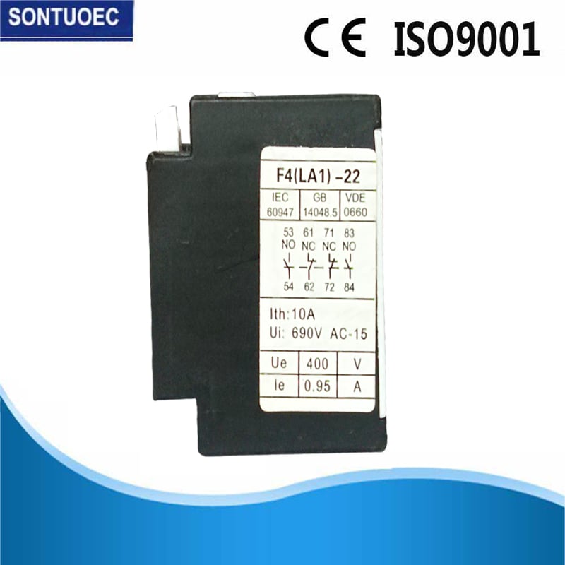 10A AC 2no 2nc Auxiliary Parts for Contactor with Auxiliary Block